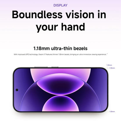 Xiaomi 17 Global, 12GB+256GB, Ultrasonic Fingerprint, 6.3 inch Xiaomi HyperOS 3 Snapdragon 8 Elite Gen 5 Octa Core, NFC, Network: 5G, 12GB+256GB