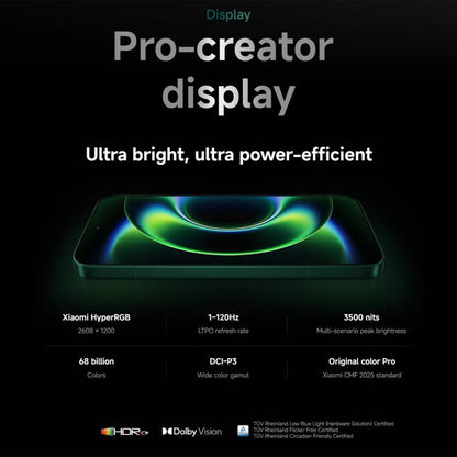Xiaomi 17 Ultra Global, 16GB+512GB, Ultrasonic Fingerprint, 6.9 inch Xiaomi HyperOS 3 Snapdragon 8 Elite Gen 5 Octa Core, NFC, Network: 5G, 16GB+512GB(White)