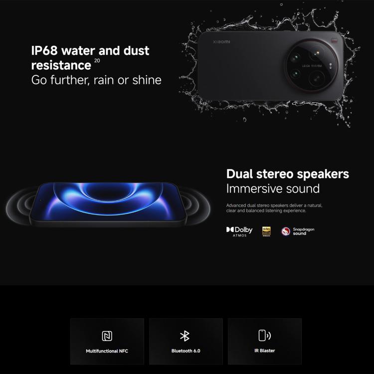Xiaomi 17 Ultra Global, 16GB+512GB, Ultrasonic Fingerprint, 6.9 inch Xiaomi HyperOS 3 Snapdragon 8 Elite Gen 5 Octa Core, NFC, Network: 5G, 16GB+512GB(White)