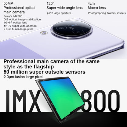 Triple Back Cameras + Dual Front Cameras, In-screen Fingerprint Identification, 4500mAh Battery, 6.55 inch MIUI 14 Dimensity 8200-Ultra Octa Core 4nm up to 3.1GHz, Network: 5G, NFC, 12GB+256GB