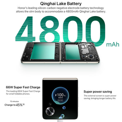 Honor Magic V Flip, 12GB+512GB, 6.8 inch + 4.0 inch Screen MagicOS 8.0 Snapdragon 8+ Gen 1 Octa Core, Network: 5G, NFC, OTG, 12GB+512GB