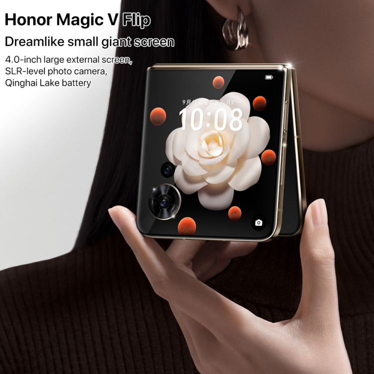 Honor Magic V Flip, 12GB+512GB, 6.8 inch + 4.0 inch Screen MagicOS 8.0 Snapdragon 8+ Gen 1 Octa Core, Network: 5G, NFC, OTG, 12GB+512GB