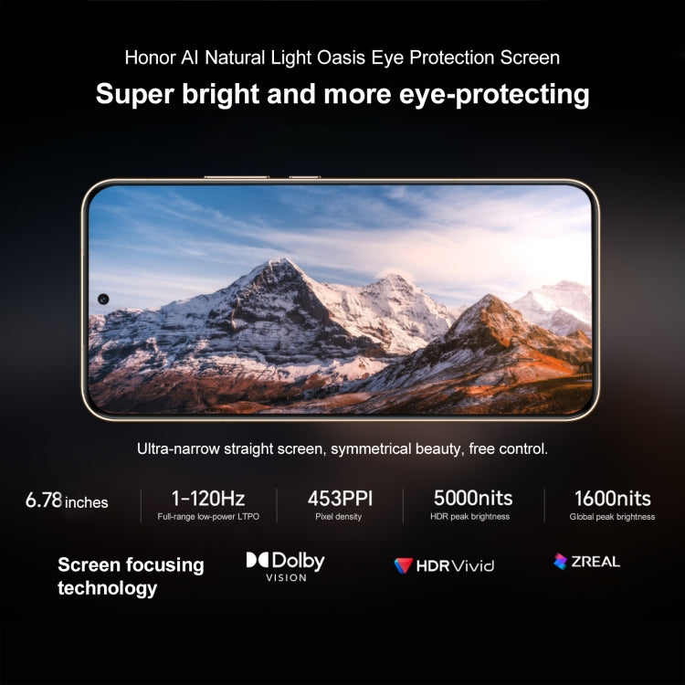 Honor Magic7, 16GB+512GB, Screen Fingerprint, 6.78 inch MagicOS 9.0 / Android 15 Snapdragon 8 Elite 3nm Octa Core, Network: 5G, NFC, OTG, Not Support Google Play, 16GB+512GB