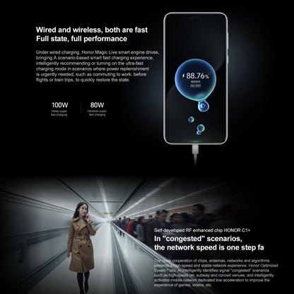 Honor Magic7 Pro, 16GB+1TB, Screen Fingerprint, 6.8 inch MagicOS 9.0 / Android 15 Snapdragon 8 Elite 3nm Octa Core, Network: 5G, NFC, OTG, Not Support Google Play, 16GB+1TB