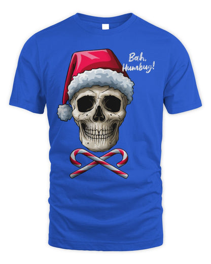 Cute Skull Bah Humbug Funny Santa Christmas Cross Candy Cane